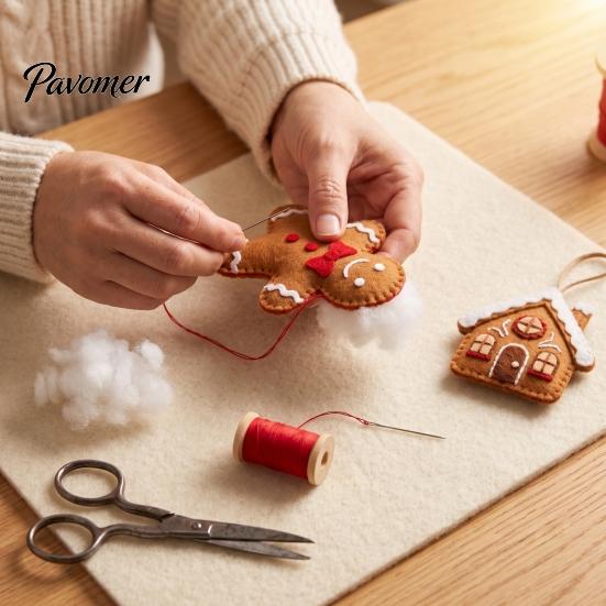 Рождественские украшения, войлочное украшение, швейный набор, DIY ручная работа, украшение, календарь Адвента, набор материалов, коробка с 24 днями обратного отсчета с подвеской