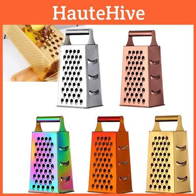 Нержавеющая кухонная сталь 4-сторонняя коробчатая терка для продуктов Овощерезка для сыра