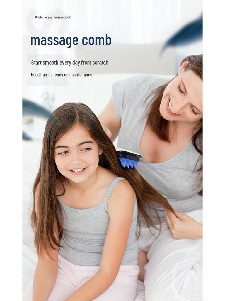 Электрический массажер для кожи головы и фототерапевтическая расческа для ухода за волосами и здоровья