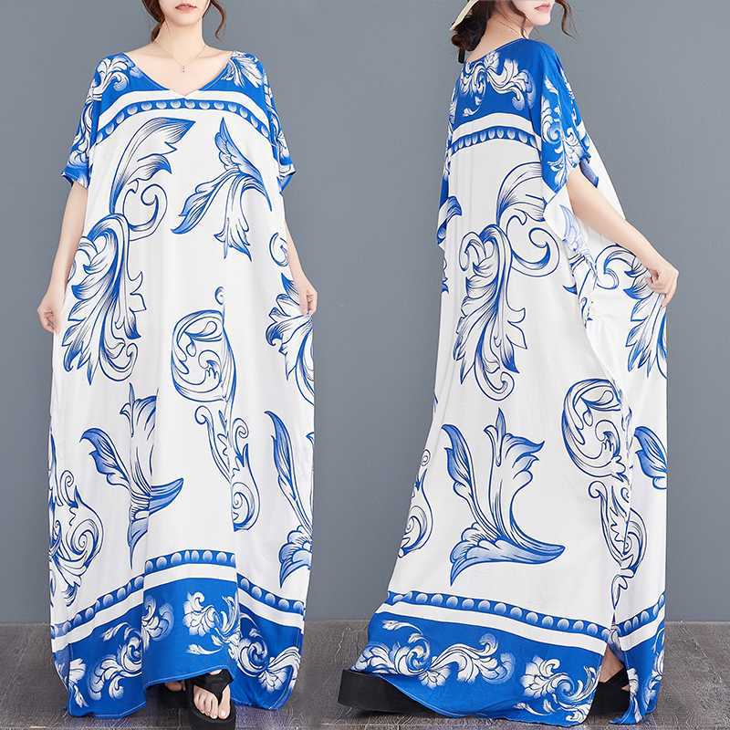 Реальное фото в наличии, и солнцезащитная накидка свободного и большого размера с летящим краем, пляжное хлопково-шелковое платье с разрезами до пола.