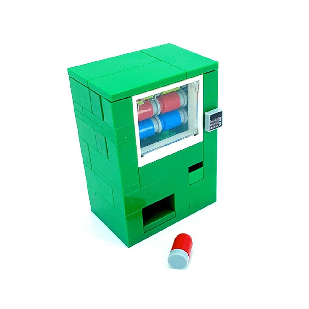Building Block Beverage Machine Coin Vending Machine Miniature Accessories Small Particles Toy Scene