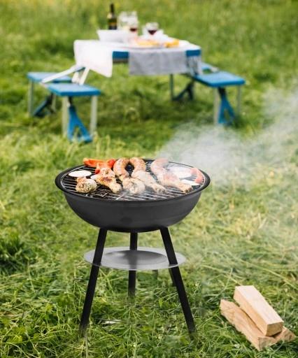 Grill Węglowy Okrągły Gril 43 Cm