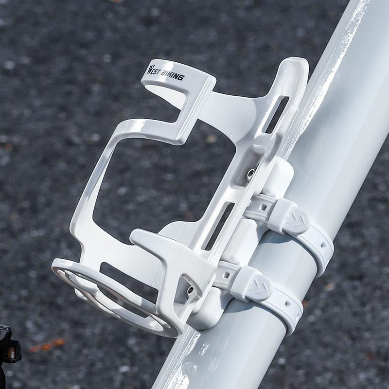 WEST BIKING Integrated Strap Kettle Mount Bicycle Water Bottle Cage Mount Colorful Silicone Bottle Bracket Bike Accessories 6