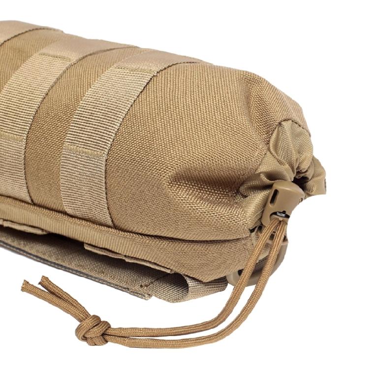 Тактический подсумок-держатель для бутылки воды с затяжкой и системой Molle, сетчатый чехол-переноска для бутылки воды