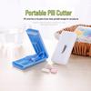 Portable Pill Cutter & Splitter Box for Travel - Compact Medicine Divider for Kids