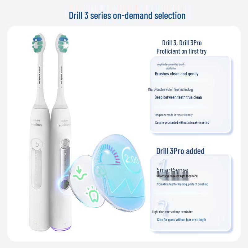 Philips Электрическая звуковая зубная щетка DiamondClean 3Pro, штекер CN (адаптер в комплекте)