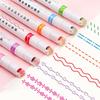 Double Line Pattern Outline Marker Pen Hand Copy Account Multi-Colored Curve Pen