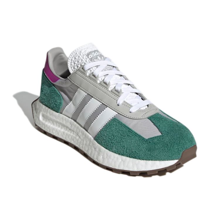adidas Retropy E5 Grey Collegiate Green Кроссовки унисекс Серо-Три Кислотно-Оранжевый Серо-Два H03076