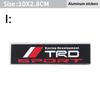 Tyre Valve Core 1Pcs Car Badge Sticker Toyota Auto Trunk Metal Stickers For Toyota Gazoo Racing TRD Corolla Yaris Chr Auris