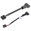 Кабель-переходник USB 3.0 на USB 2.0, 19/20-контактный на 9-контактный, для разъема на материнской плате