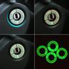 Автомобильное кольцо для ключей зажигания, декоративная отделка, светящиеся наклейки для Peugeot 208 301 307 308 2008 3008 5008, аксессуары