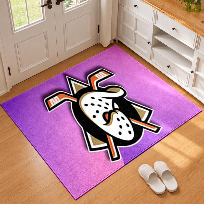 Anaheim Ducks Carpet Door Mat for Living Room or Bedroom Protective Mat Under Chair Office Decoration Christmas Gift Birthday Present