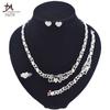T0245 High Quality 14K Gold Plating Jewelry Women Jewelry Set 14k Gold Plating Diamond XOXO Jewelry Set