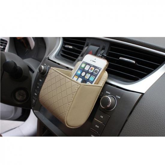 Car Storing Bag Interior Storage Pouch Vent Mount Phone