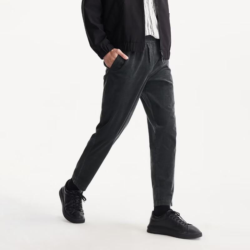 Jack&Jones Мужские вельветовые зауженные укороченные брюки на кулиске