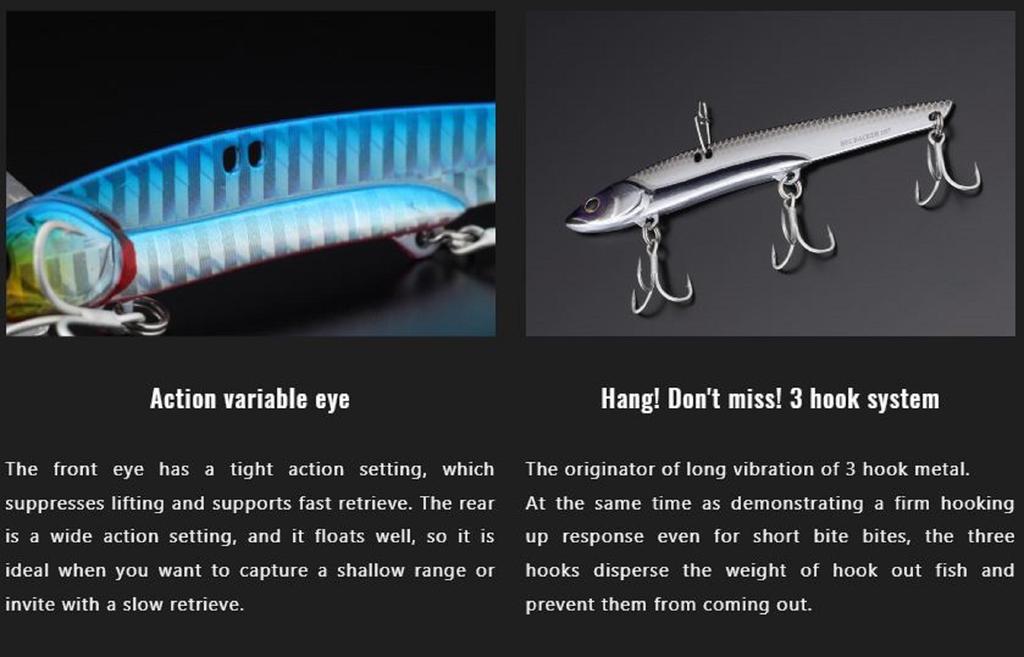 Jackall Big Backer 80 Metal Vibe 25.5 Grams Sinking Lure Chart Candy (7449)