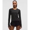 Lululemon Swiftly Tech Рубашка с длинным рукавом 2.0 *Укороченная Blk Blk