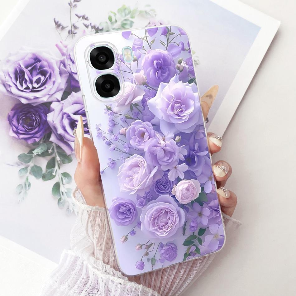 For OPPO A6X A6 A6T Pro 4G 5G Cute Flower Butterfly Cat Painted Case For Oppo A6 A6x A6T Pro 4G Soft Silicone TPU Phone Cases