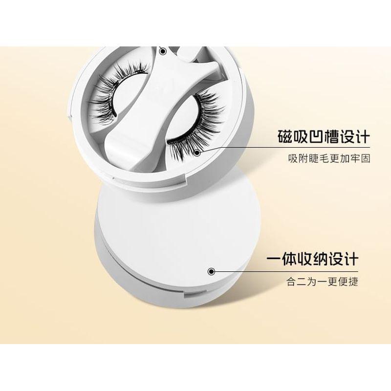 Миуми - Набор: Натуральные магнитные накладные ресницы с перекрещиванием + Аппликатор