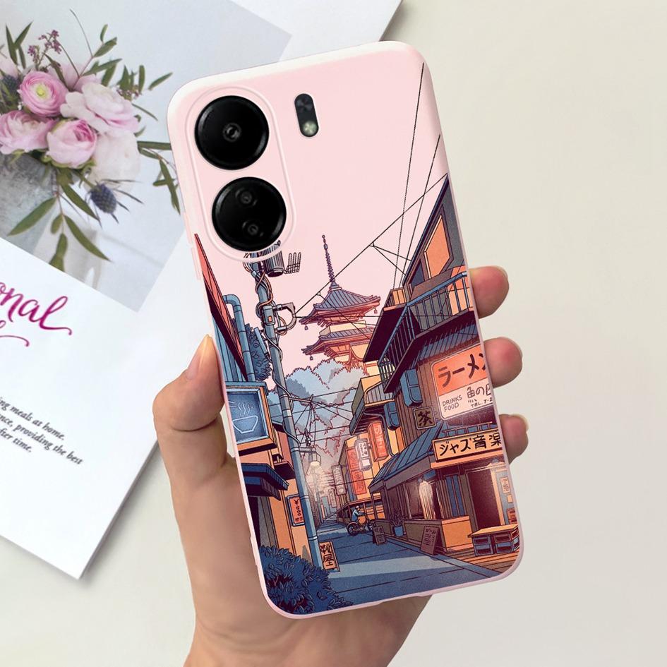 Для Xiaomi Redmi 13C 2023 Чехол Модный Космический Узор с Луной Capa Тонкий Мягкий Силиконовый Чехол Для Xiaomi Redmi 12C Coque Чехол Redmi13C