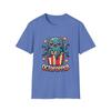 Unisex Softstyle T-Shirt Octopus Popcorn Bucket Funny Movie Night Graphic