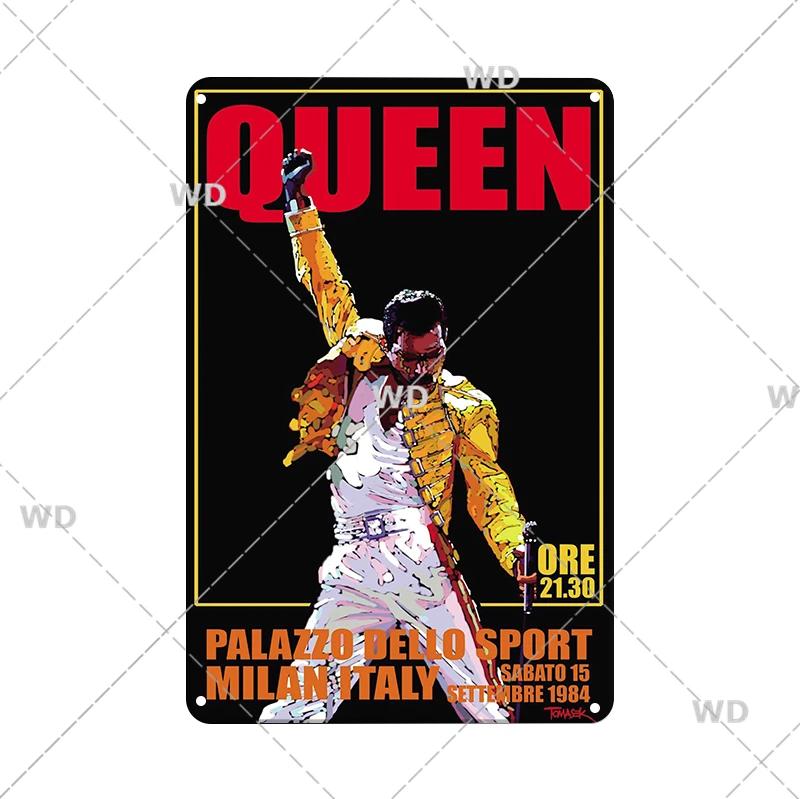 Ретро Винтажный Жестяной Знак Рок-н-ролльной Группы The Doors ZZTOP Queen Музыкальный Постер Декоративная Табличка Металлическая Пластина Настенный Декор
