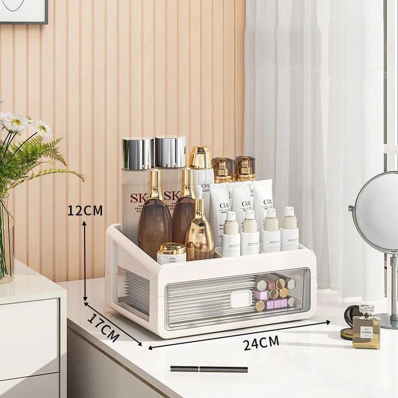 Настольный органайзер для макияжа, ящик для хранения косметики, чехол для макияжа, держатель для кистей, помада, уход за кожей, столы для макияжа