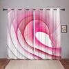 Render Abstract Art Wavy Blackout Window Curtain for Bedroom Living Room Bathroom Kicthen Door Hall Home Hook High Shading New