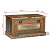 Vintage Solid Reclaimed Wood Shoe Bench