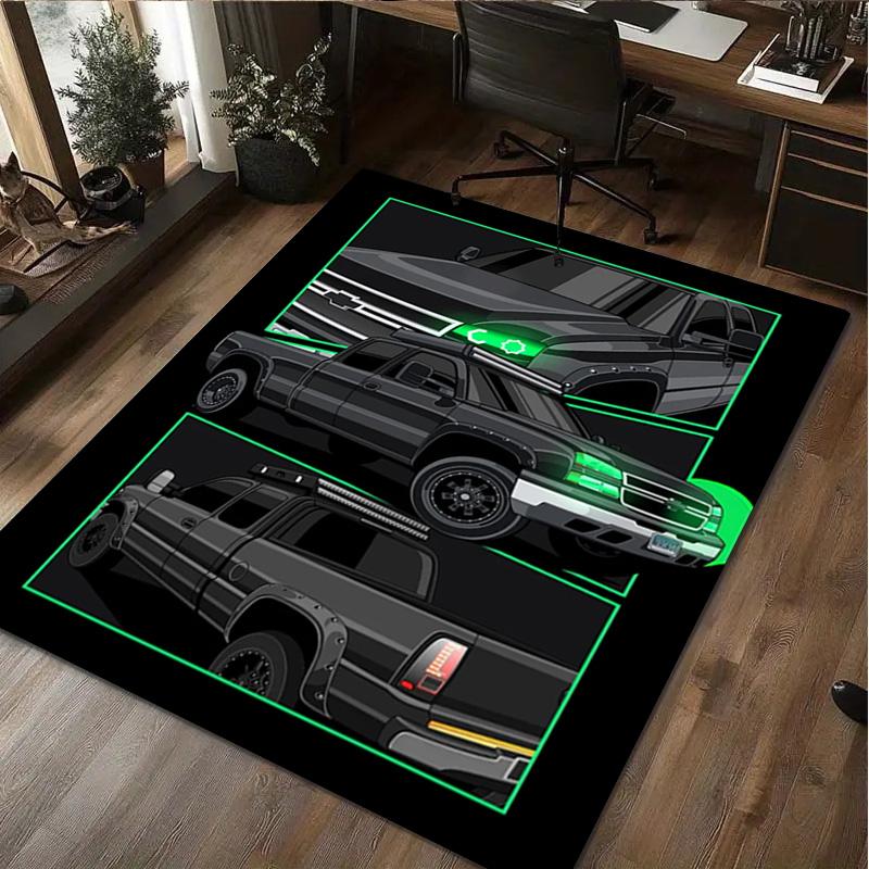 1Pc Auto Print Rug - home decoration Carpet For Living Room Bedroom Flooring Computer Chair Area Rug