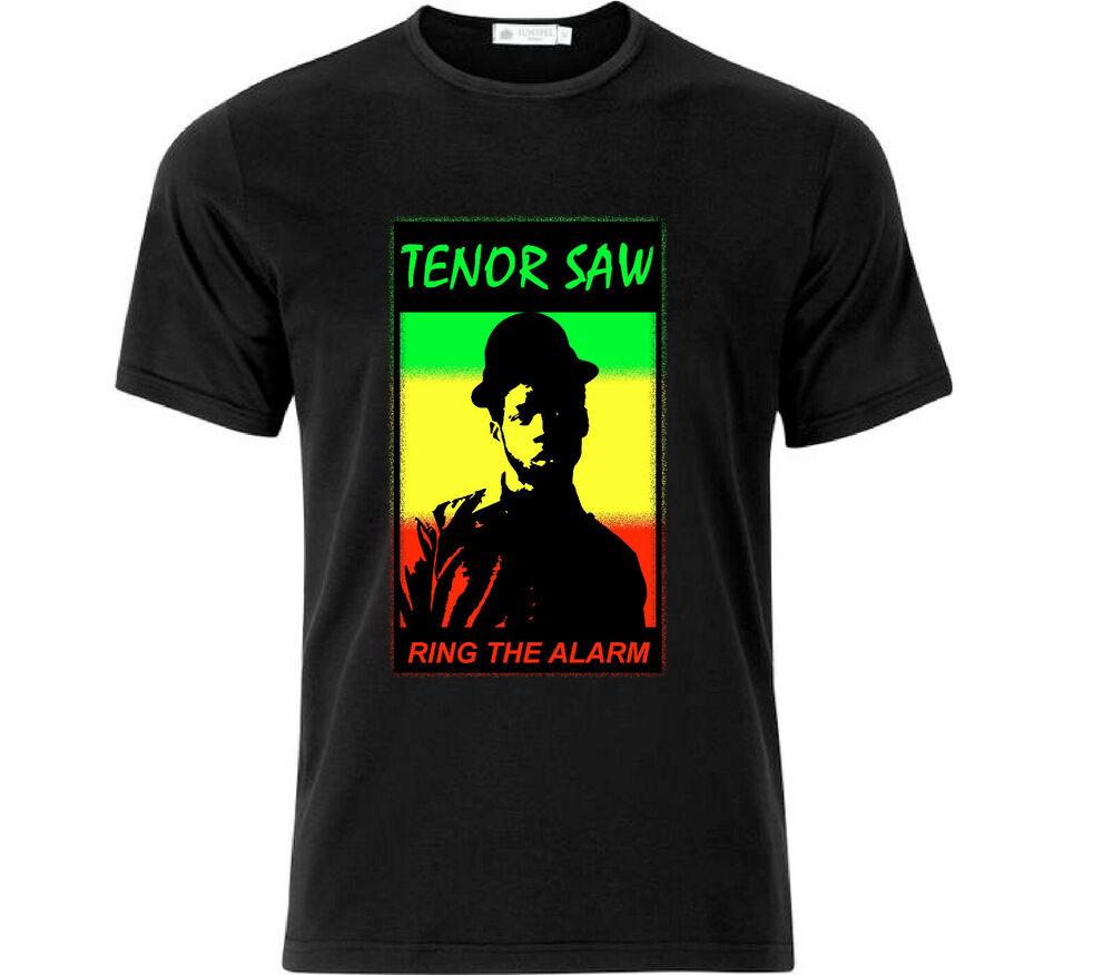 Черная футболка унисекс Tenor Saw Ring The Alarm Dancehall Reggae