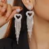 Delicate Long Fringed Love Earrings