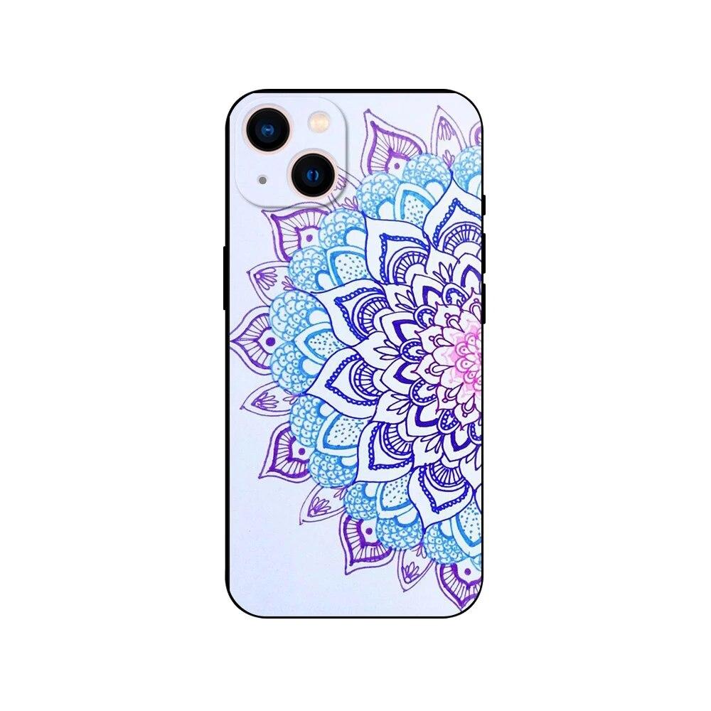 Чехол для телефона с красочной росписью и цветами для iPhone Samsung Galaxy Redmi Xiaomi Oppo OnePlus Note SA 7 8 9 10 11 12 13 14 20 21 22 23 53 54 Pro Max Ultra