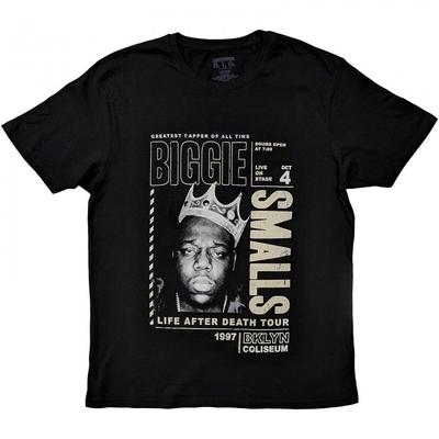 Хлопковая футболка унисекс Biggie Smalls для взрослых «Жизнь после смерти»