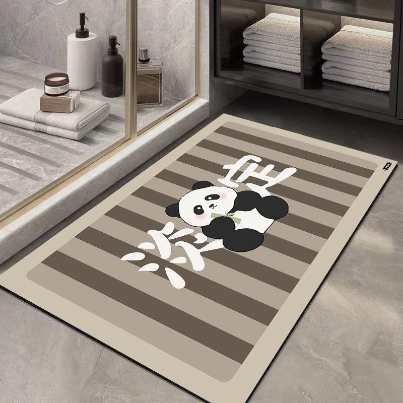 Diatomaceous Mud Mat Resistant To Dirty Toilet Door Simple Air Moisture-wicking Mat Home Toilet Quick Drying Easy To Take Care of Non-slip Mat