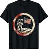 Men's Astronaut Moon Landing American Flag Graphic T-Shirt
