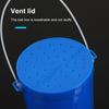 Live Bait Bucket with Portable Handle Breathable Anti-drop Cover Fishing Earthworm Storage Box Small Live Red Worm Container Fishing Accessories