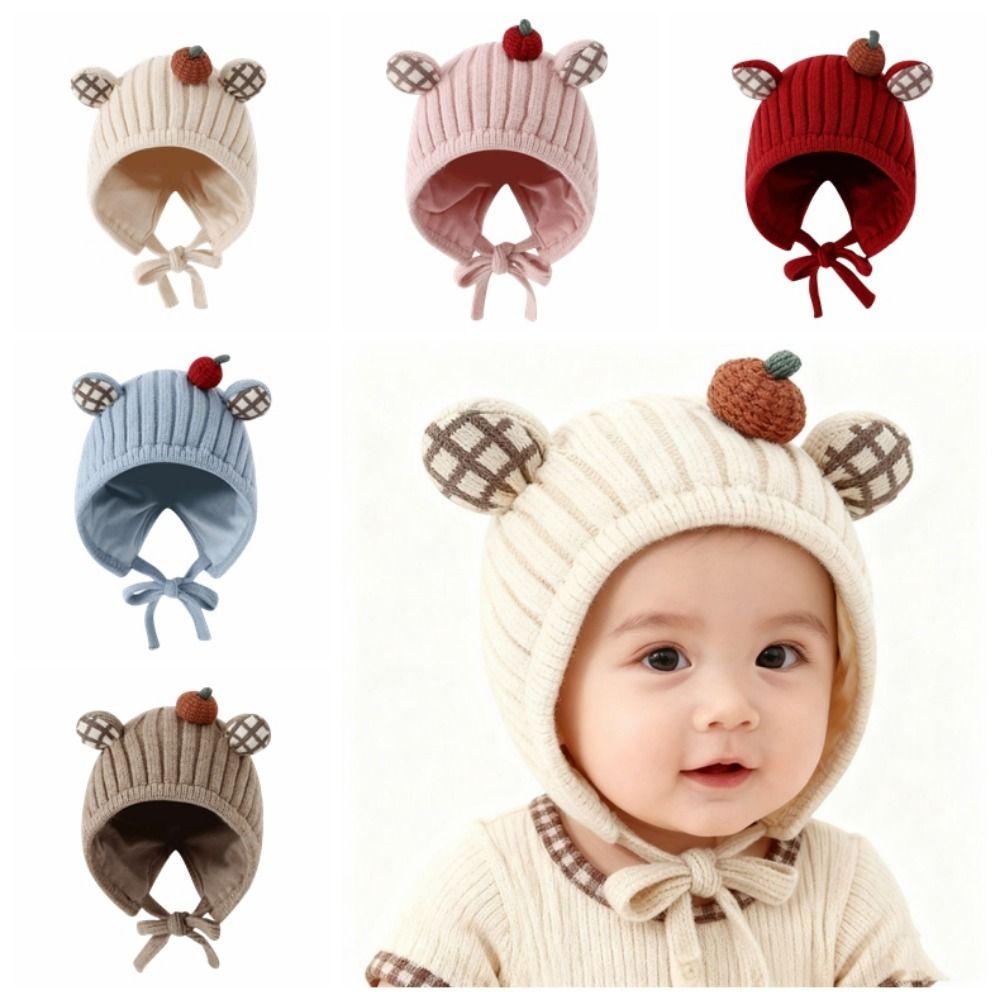 Breathable Toddler's Plush Knitted Hat Cold-Resistant Kids Ear Protection Hat Winter Season
