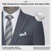 Men's High-End Gray Wool Business Suit Jacket