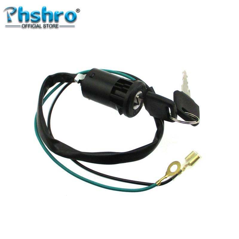 Phshro 2 Wire Ignition Key Switch For Mini Dirt Pocket Bike ATV Quad Go Kart Moto