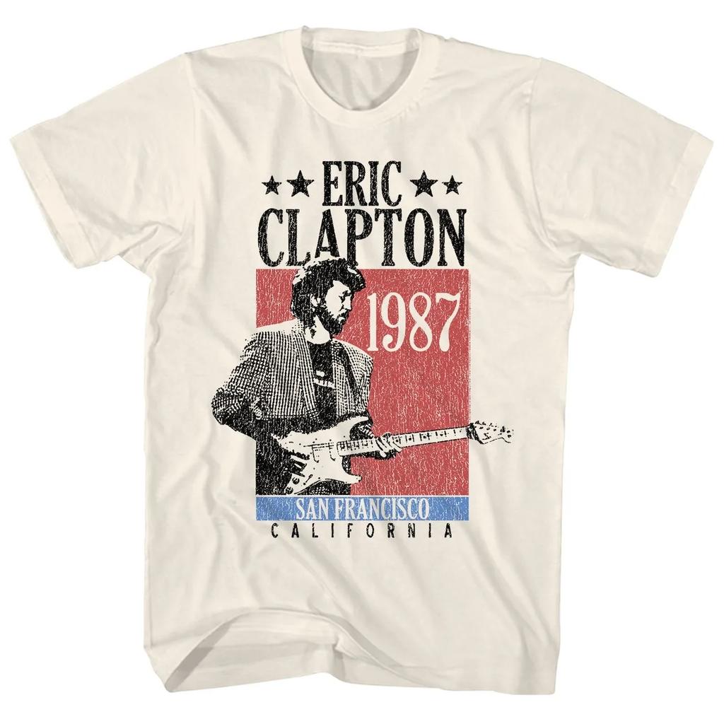 Classic Eric Clapton Blackie Tour 2008 Band T Shirt Rock Music Men and Women T-Shirt Short Sleeve Tee Cotton Top Summer Clothing