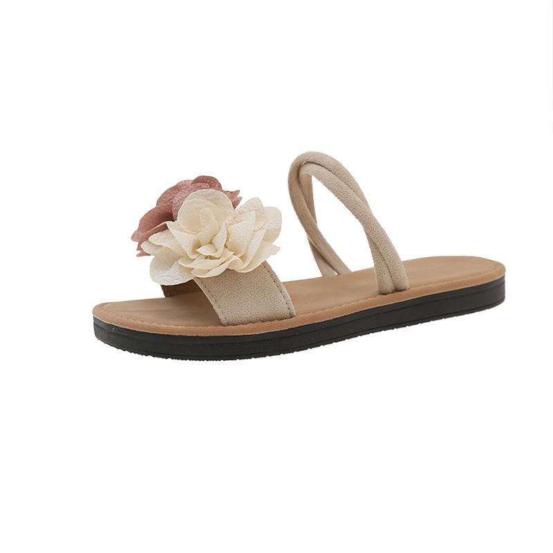 Летняя модная обувь, удобные и износостойкие тапочки на одно плечо и легкие тапочки на плоской подошве для домашнего использования