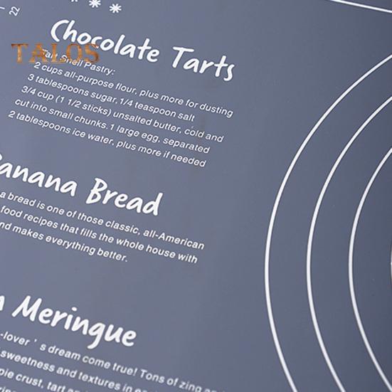 Нескользящий многофункциональный коврик для замешивания теста с весами, прочный силиконовый кухонный коврик для замешивания теста для хлебобулочных изделий