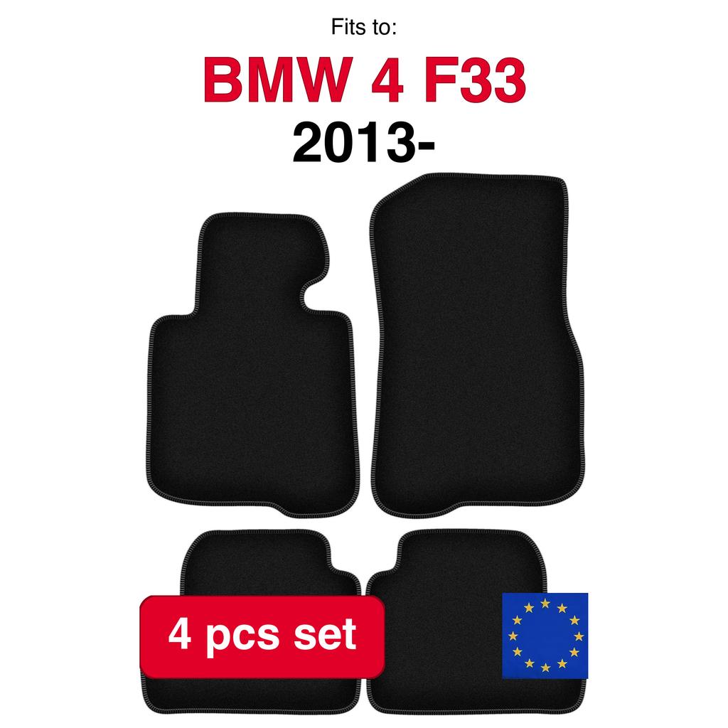 Basic Velour Floor Mats, For Bmw 4 Series F32 Gran Coupe (2013-)