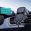 USAMS ZJ085 Air Vent Car Phone Holder One Touch Lock Release Rotating Phone Mount with Alloy Hook
