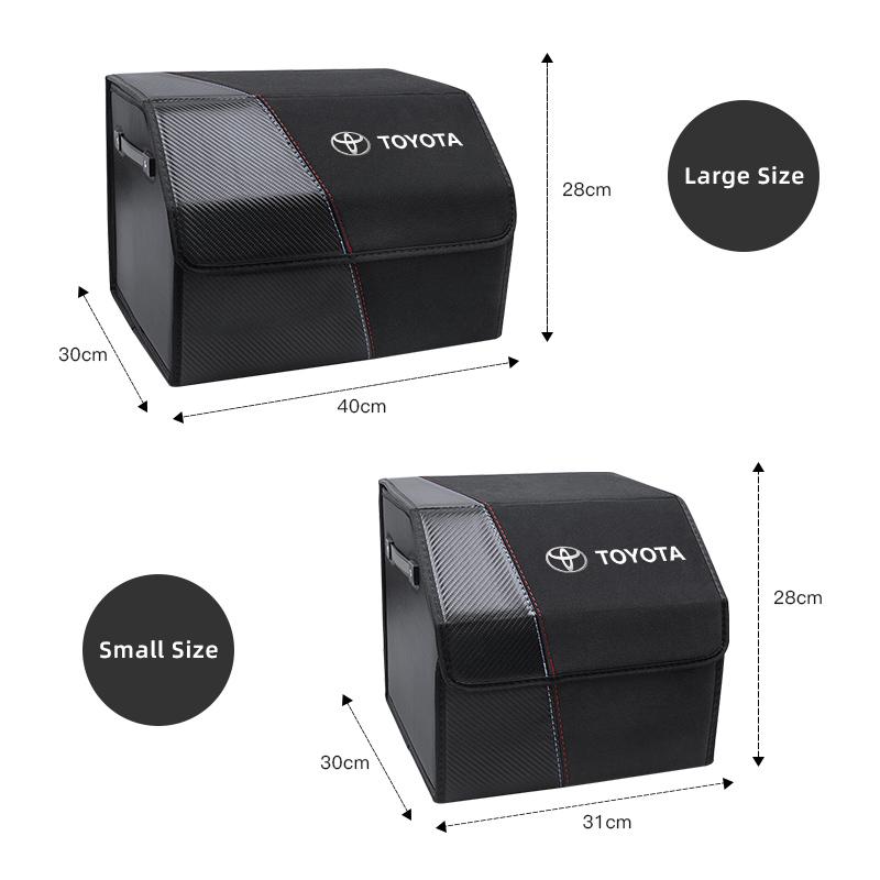 2026 Hot Car Trunk Organizer Box Foldable Storage Tidying Bag For Toyota Hilux Aygo Yaris Ractis Corolla Camry Auris Keychain