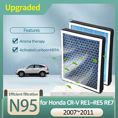 Угольный воздушный фильтр для Honda CRV CR V CR-V RE1–RE5 RE7 MK3 3-го поколения 2007 2008 2009 2010 2011 Фильтр кондиционера автомобиля