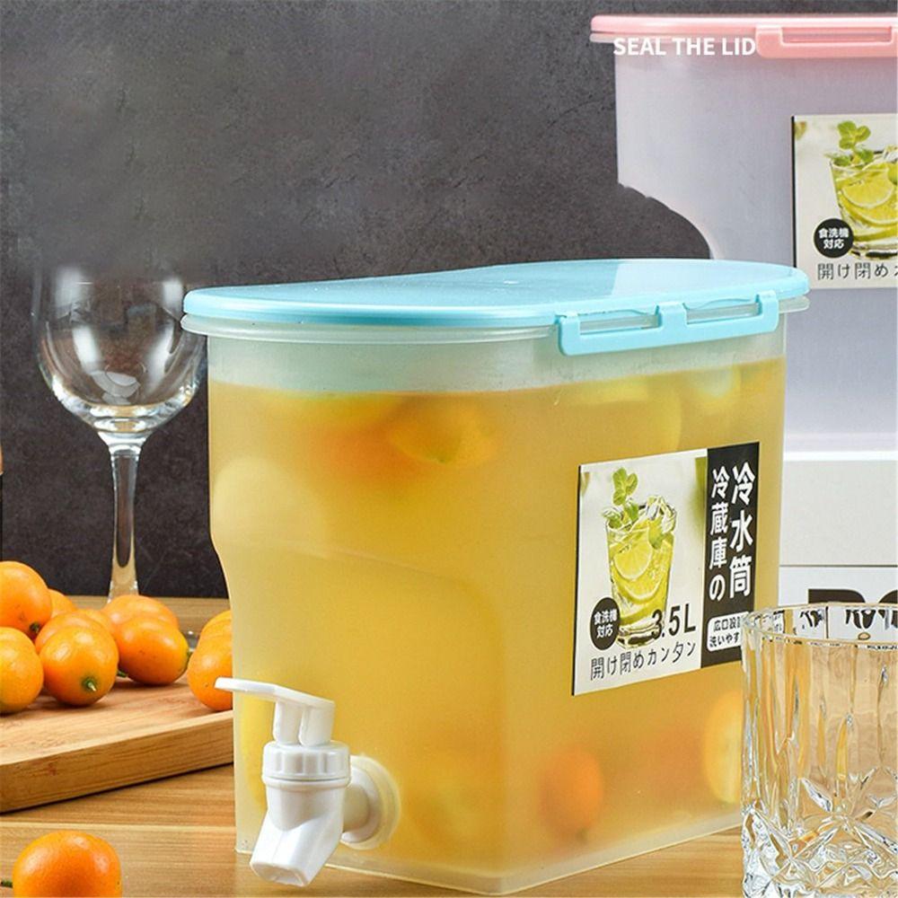 Plastic Drink Dispenser Fruit Teapot Refrigerator Cold Kettle New Drink Water Kettle