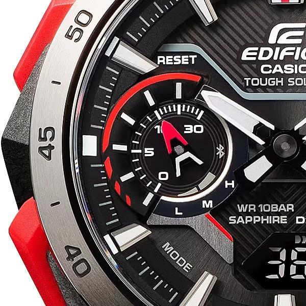 Casio Мужские круглые часы EDIFICE ECB-2200YP-1AJF [EDIFICE WINDFLOW] Черный карбон *Нержавеющая сталь