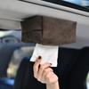 Автомобильный Магнитный Держатель для Салфеток Автомобильный Потолочный Диспенсер для Бумажных Полотенец для Внедорожника Седана Грузовика Кожаный Салонный Аксессуар